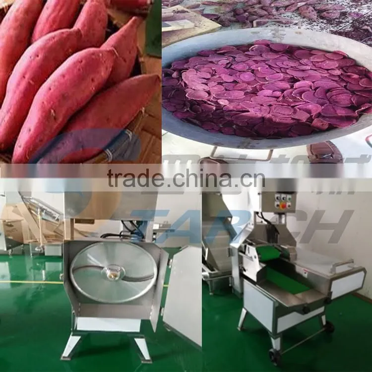 Adjustable Thickness Automatic Sweet Potato Chips Cutting Machine