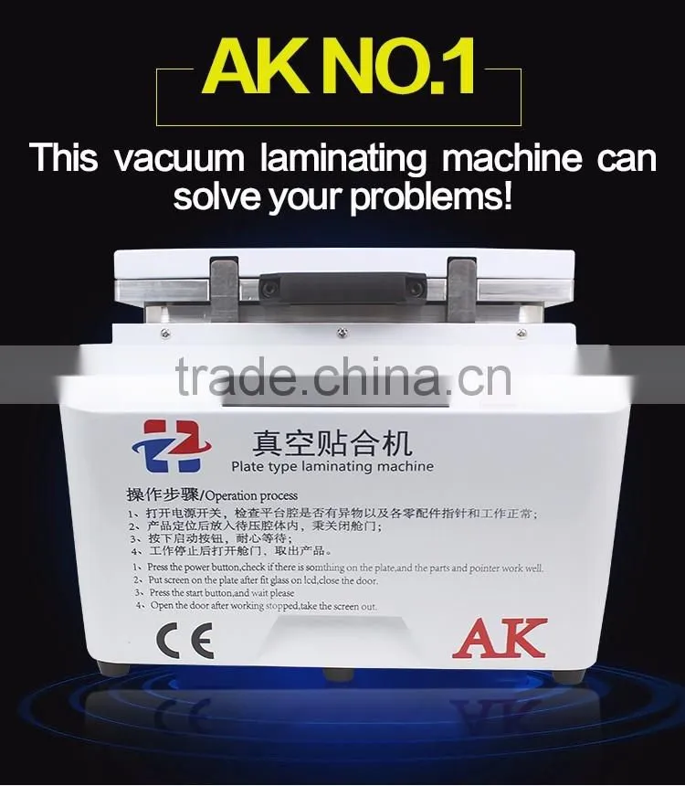 LCD repair AK PRO OCA laminator machine for mobile phone repair lcd refurbish
