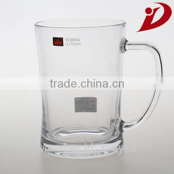 Fancy Color Glass Cup with Clear Stem