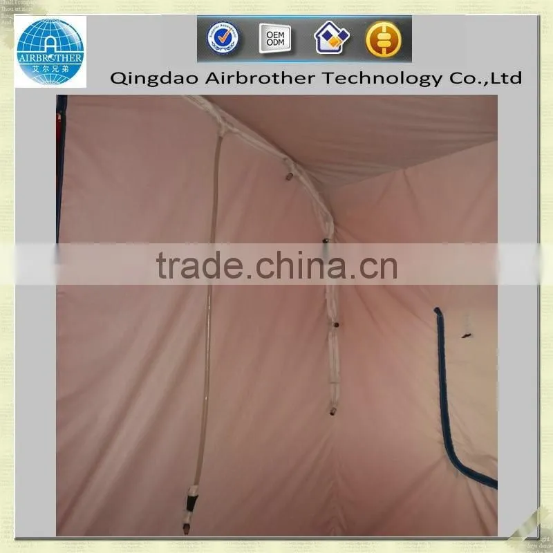 PVC coated inflatable decontamination tent for firefighting