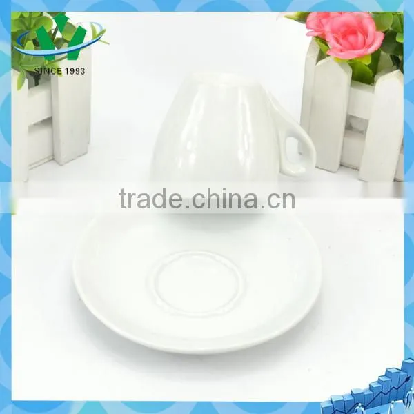 White high quality wholesale tea cups and saucers