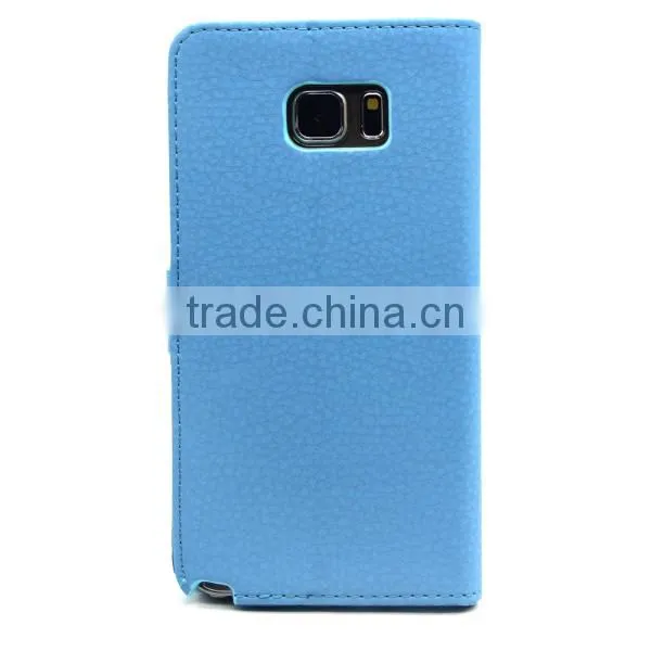 PU leather mobile phone case, flip wallet phone shell for Samsung Note5