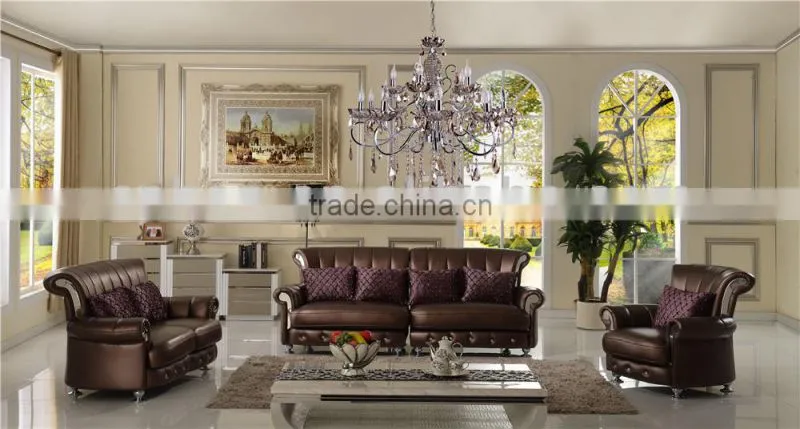 2015 home living room furniture leather sofa