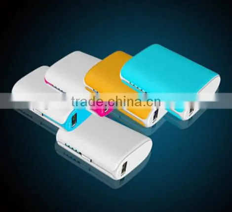 high quality dual usb powerbank portable Mobile Power with led light