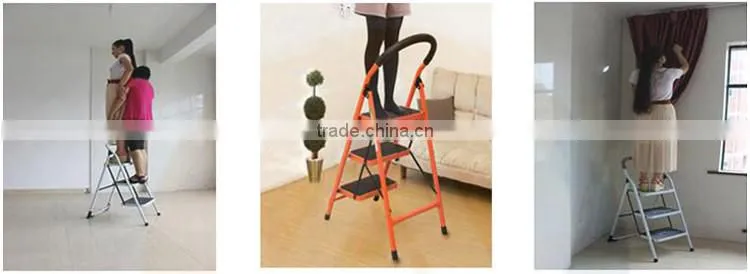 China manufacturer 2 step flexible tripod aluminium ladder portable ladder