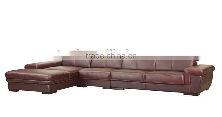 luxury furniture modern 100% top grain leather sofa set