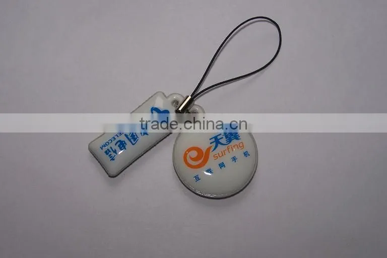 Promotional kids mobile phone cleaner chain with string