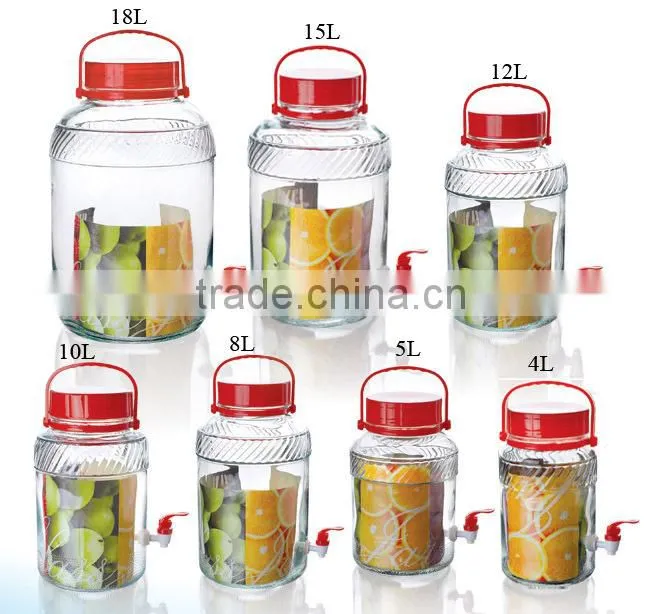 huge glass storage liquid/wine bottles dispenser PJ29