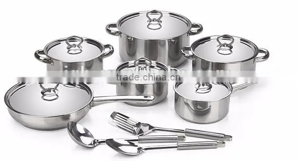 15pcs stainless steel cookware set
