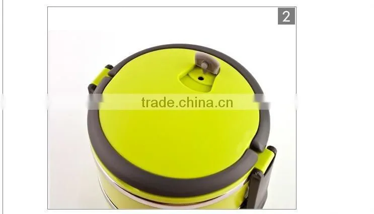 Stainless Steel18/8 Colorful Children lunch box/Tiffin Box/food container with mirror polishing