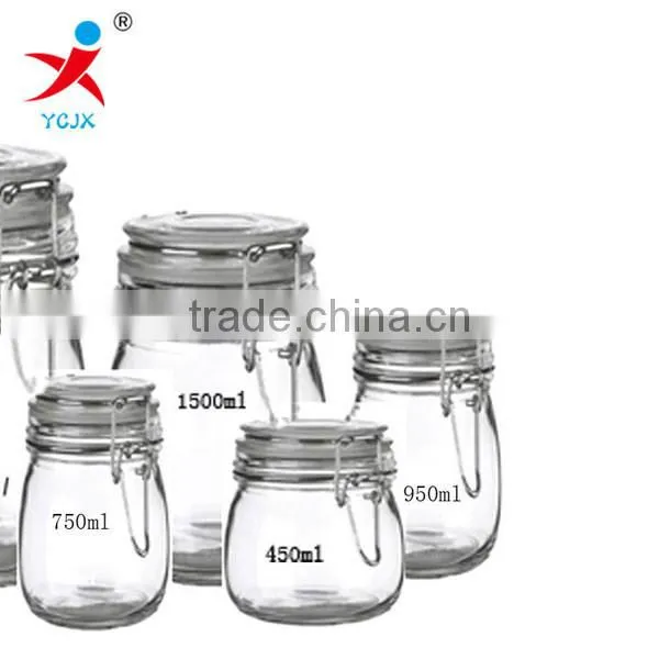 Lead-free thickening glass sealing glass bottle glass storage jar airtight pot bubble wine bottle milk powder cans