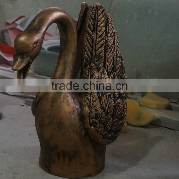 Customized life-size fiberglass duck figure