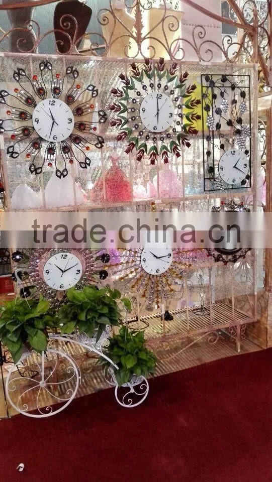 Flower metal wall digital clock (ghz-31)