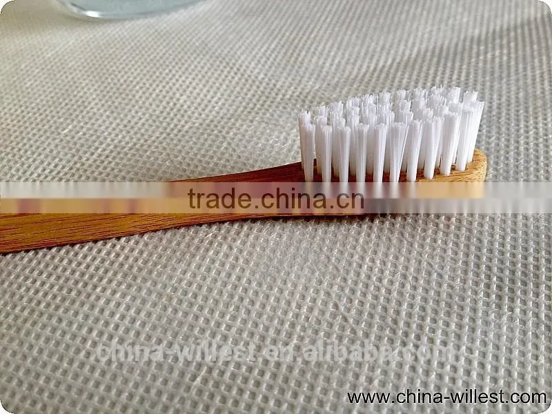 Hotel use bamboo toothbrush, bamboo handle toothbrush