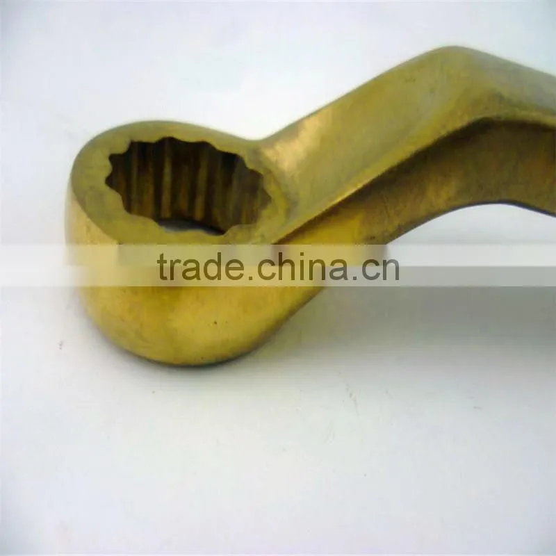 Offset Striking Box Wrench 27~120mm Hammer Striking Spanner Alloy Non Sparking Hand Tools Brass Spanner