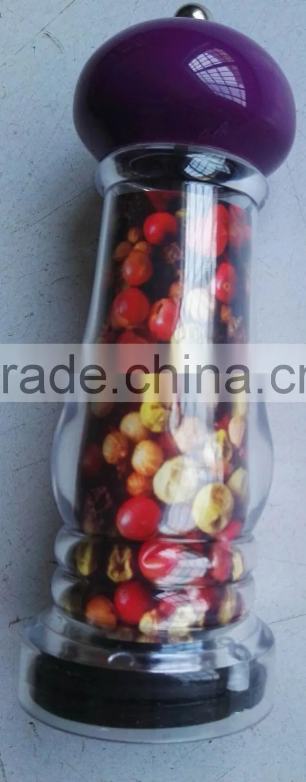 SE-13A-1 acrylic pepper mill with color head