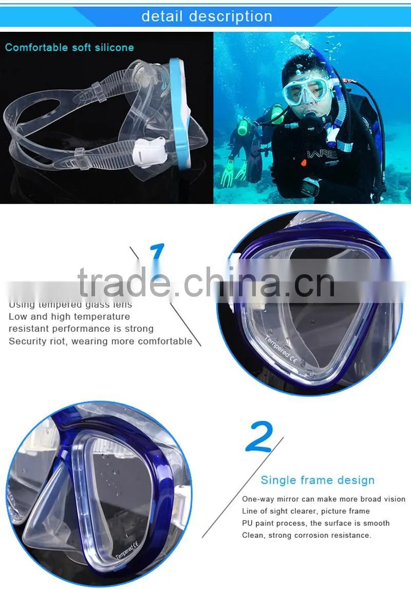 High Quality Mask,Snorkel And FinsSet