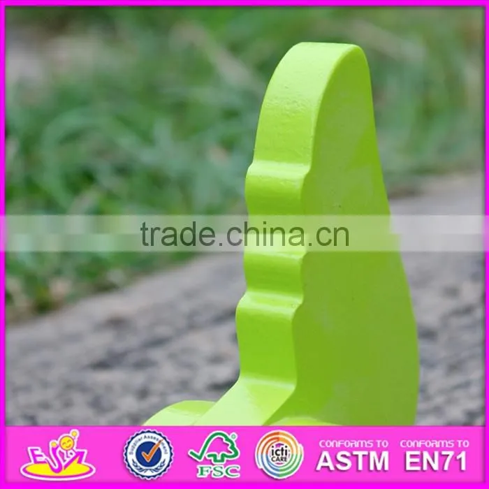 2016 new design wooden crocodile car baby pull toys W05C077