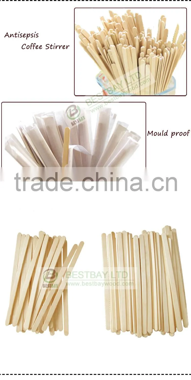 Cheap disposable wood coffee stirrer