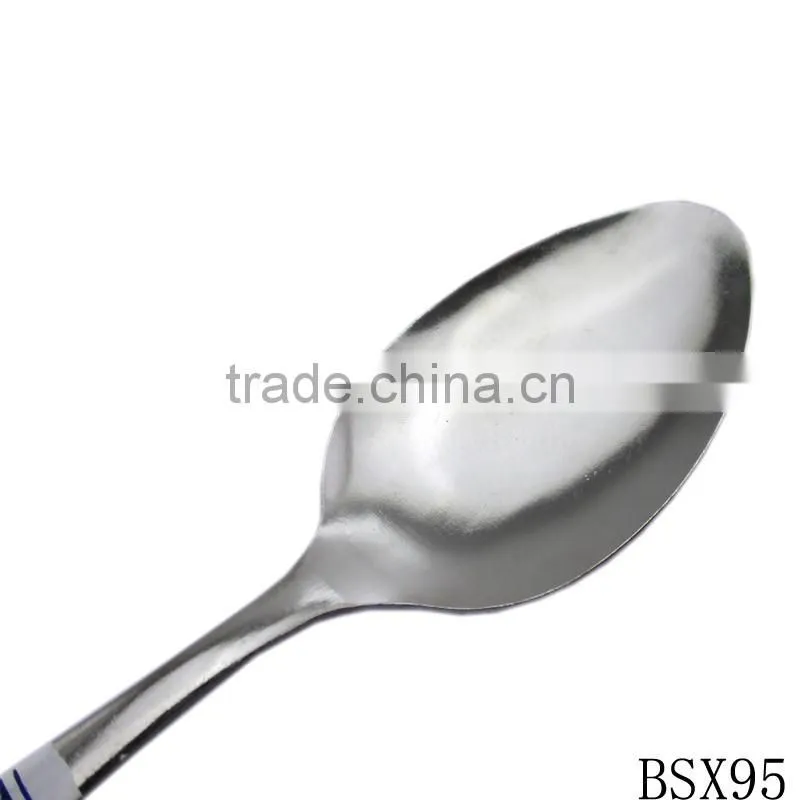High quality blue and white porcelain stainless steel metel spoon