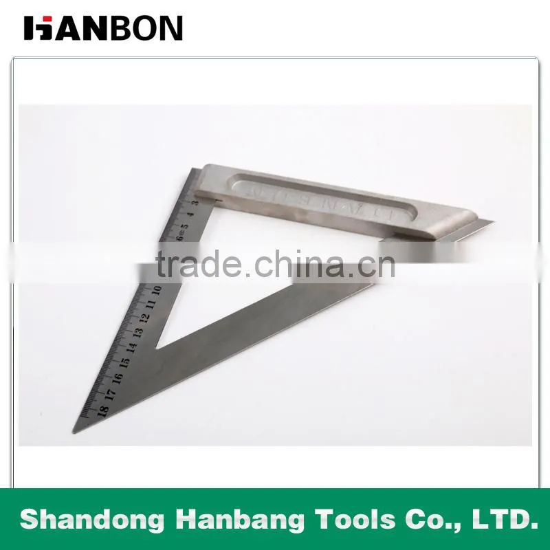 180mm Triangular Steel Square Ruler