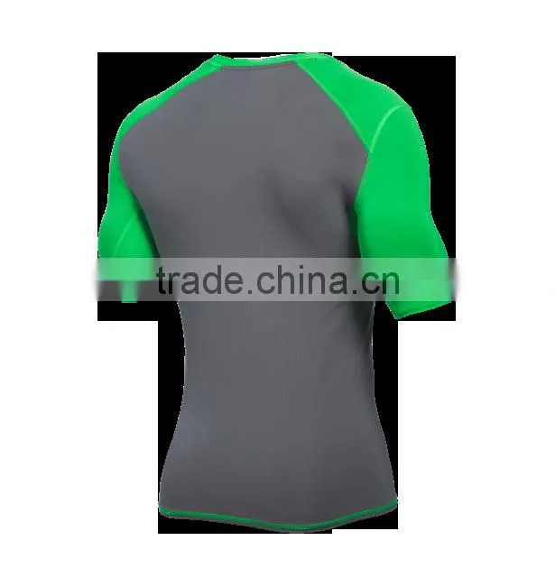 Dongguan Factory Custom Short Sleeve Sportswear Muscle Sport Gym T shirt