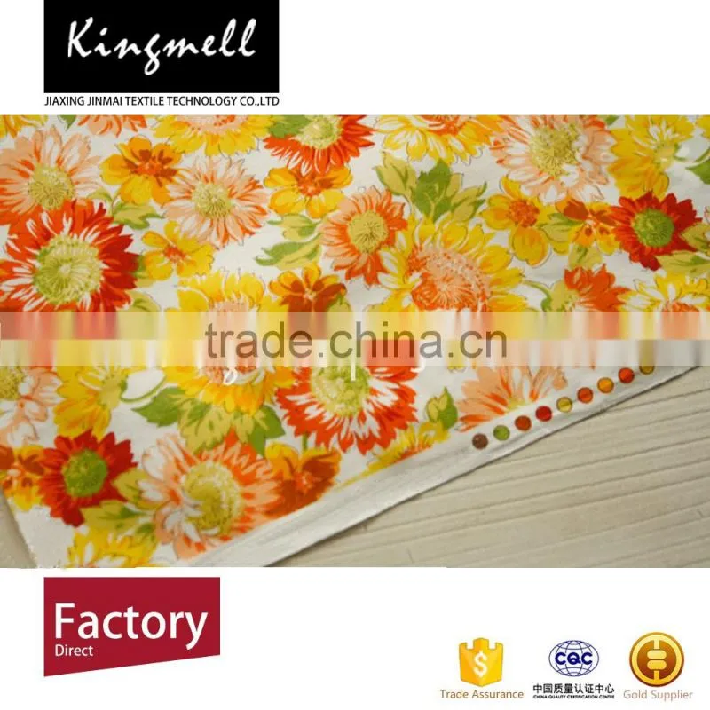 Factory Direct Sales Garment Customized Printed Floral Cotton Fabric