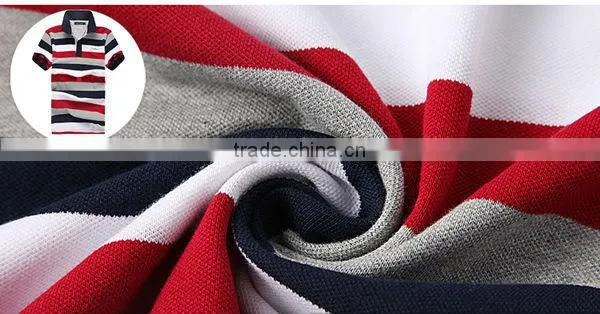 Men's engineering stripe polo shirt