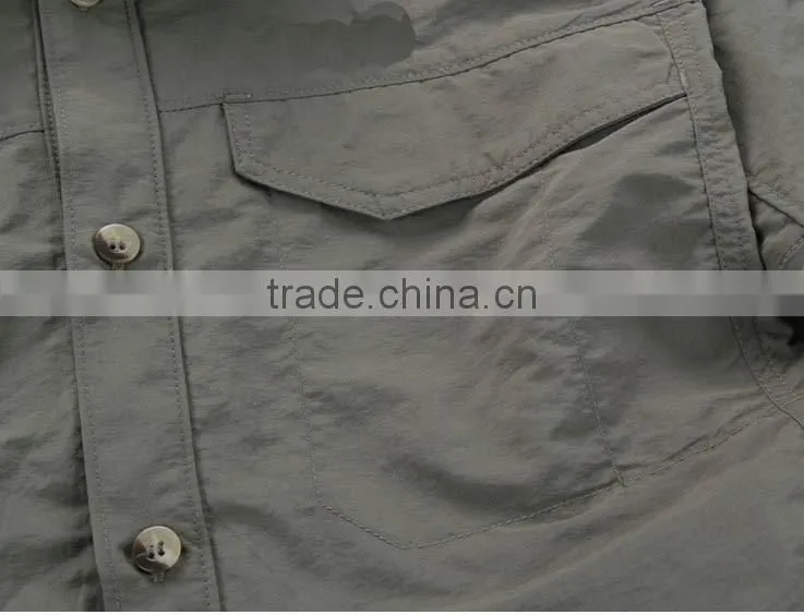 Outdoor Shirt Men wader Shirts uv long sleeve polyester quick dry vented fishing shirts