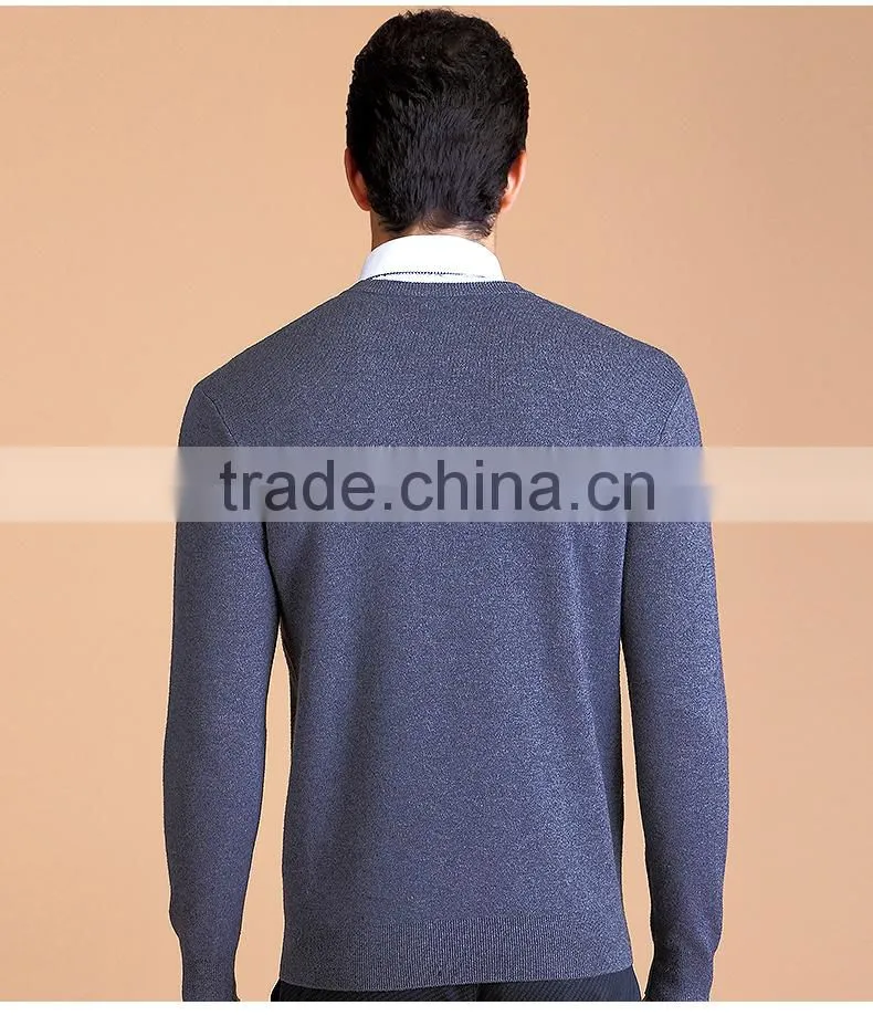 wholesale wool knitting yarn for V-neck pullover men jersey ,wool knitting computer machine men sweater knitting wool in bulk