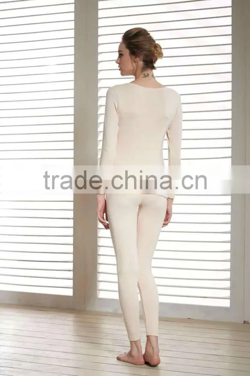woman thermal underwear cotton fabric 2015 latest design