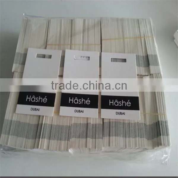 2017 high quality custom white cardboard paper hang tags for garments