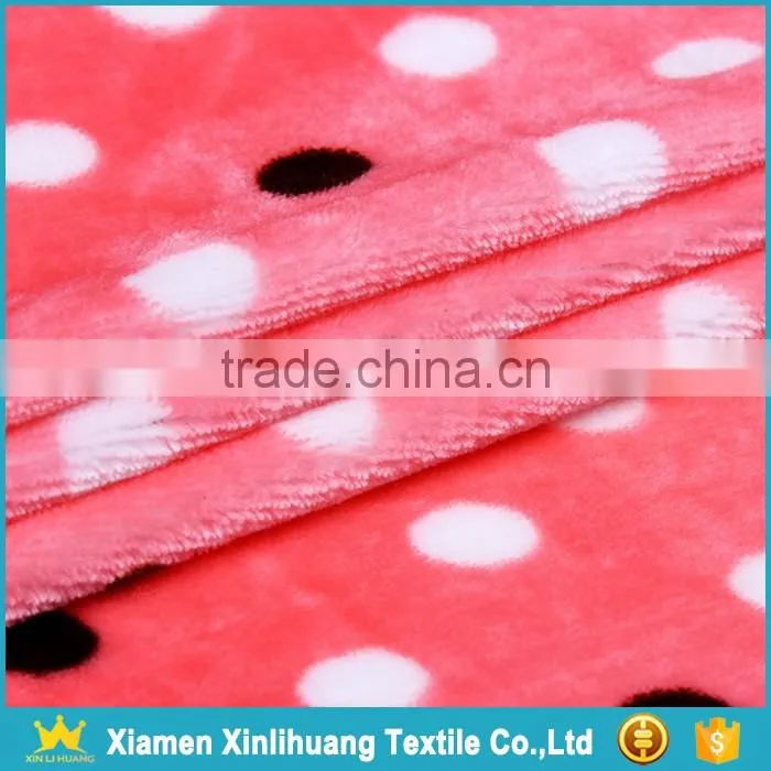 Wholesale Super Soft Knit Printed Flannel Fabric for Babies Clothing