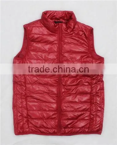 Winter outer wear breathable men vest jacket without hood(MV130056)