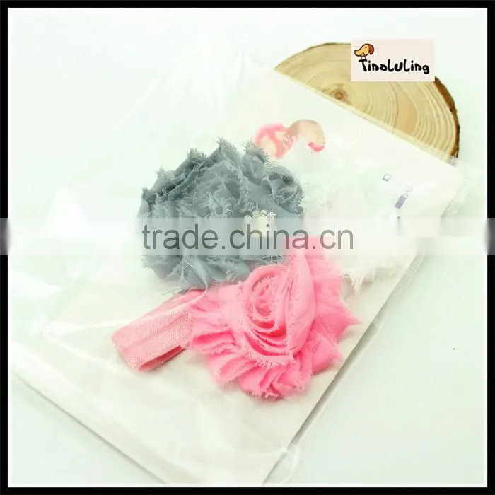 white black pink flowers baby hairband headwear 1.5X 36cm TLLC-49