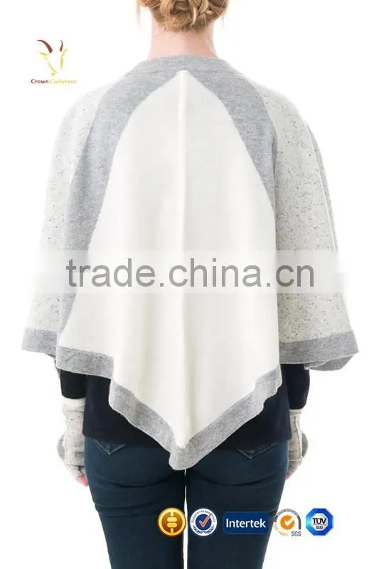 Knitted Excellent Cashmere Wool Poncho