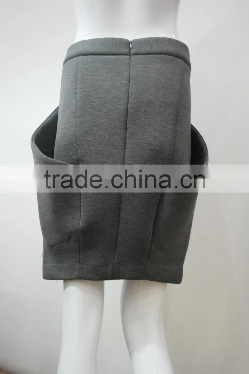 Fashion women neoprene knit skirt