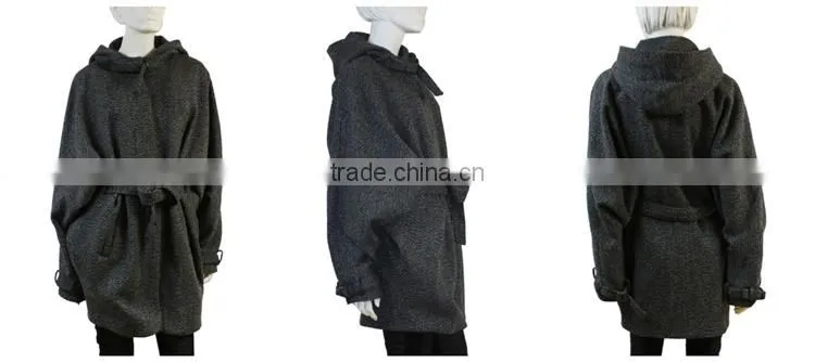 Elegant unique design brand name women trench coat