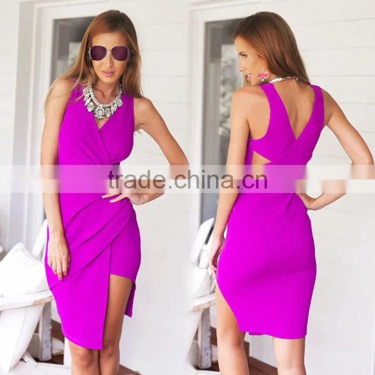 2016 Wholesale Price Fashion Red Night Evening Dress Sleeveless Long Maxi Lady Spring Summer