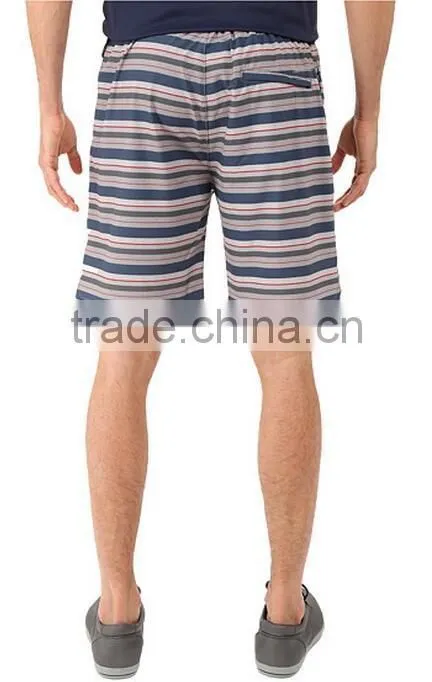High Quality China Manafacturing Wholesale Stripped Sweat Shorts in Hot Season