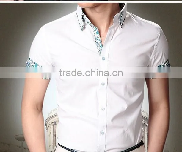 Cultivate one's morality type youth business half sleeve shirts
