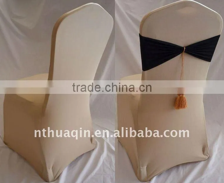 6FT Spandex Lycra Rectangle Table Cover With Open Sids To Accommodate Banquet Chairs