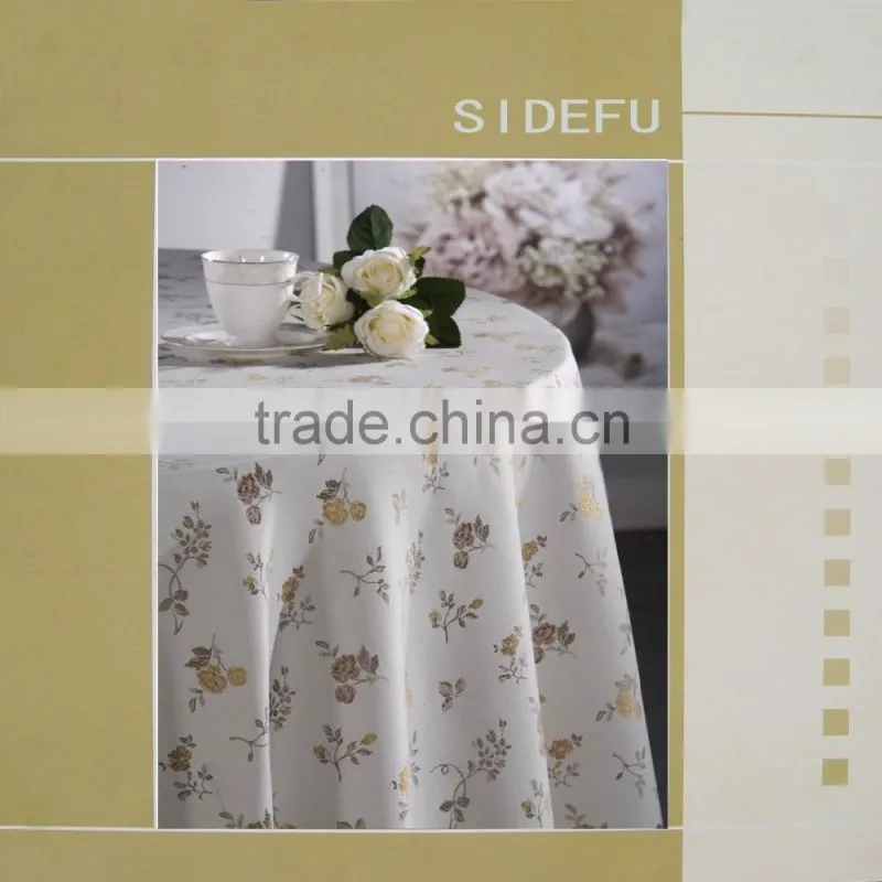 Factory Wholesale hotel restaurant banquet party table linens white tablecloth wedding round table cloths for sale