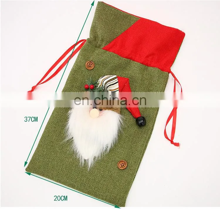 3 Style Christmas gifts Santa Claus sack kids candy christmas bag
