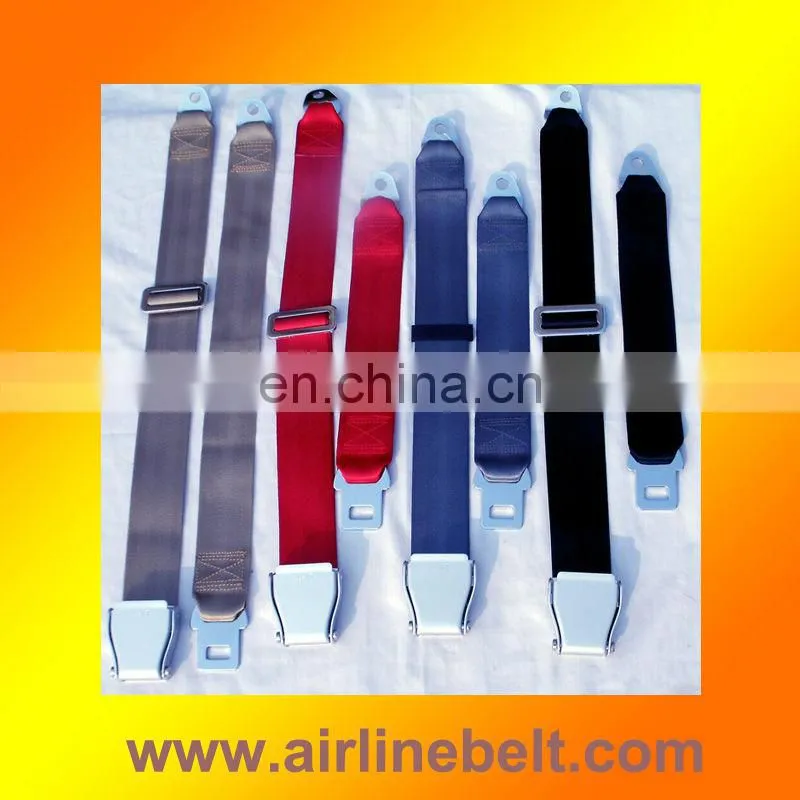 Premium quality two points airplane buckle decelerating belt