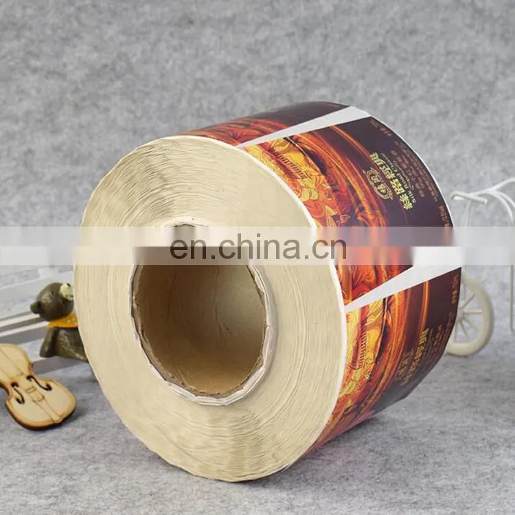 Cheap factory manufacture cheap paper sticker roll for red wine packaging