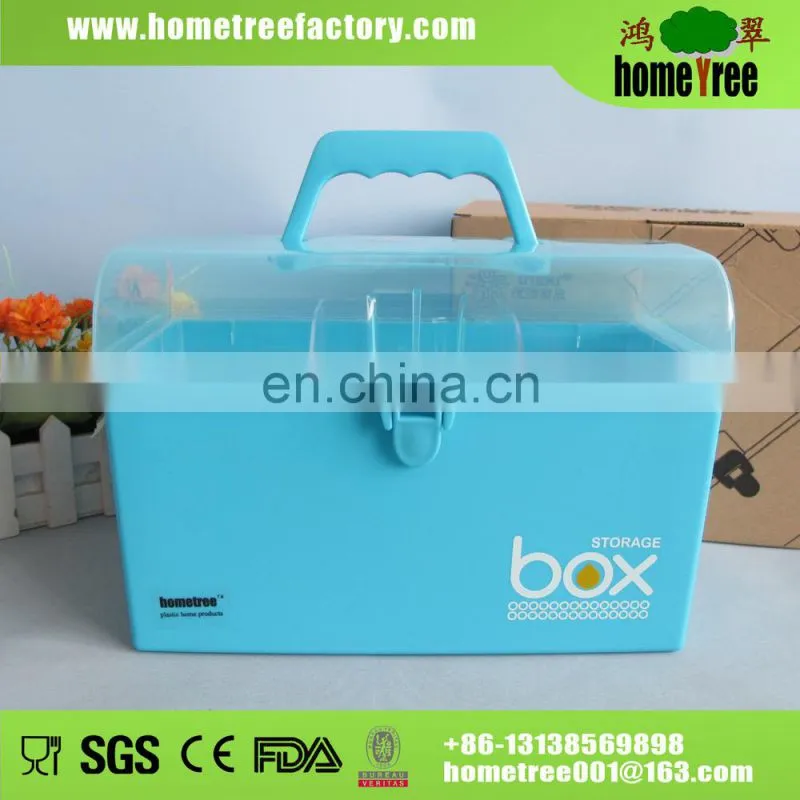 8.8kg Rectangle Conjoin Lid Handle Multipurpose Bow Tie Storage Box /Mini PP Storage Box
