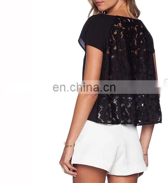 Top quality trendy women chiffon blouse