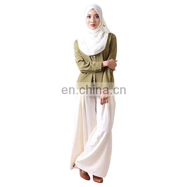 Traditional women wear latest design muslim long sleeve top islamic clothing