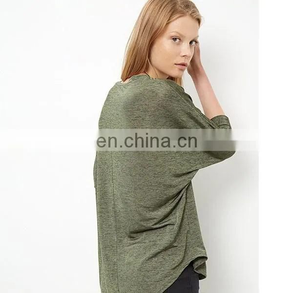 Autumn Apparel Women Clothes Long Sleeve Plus Size T shirt Blank T-shirt